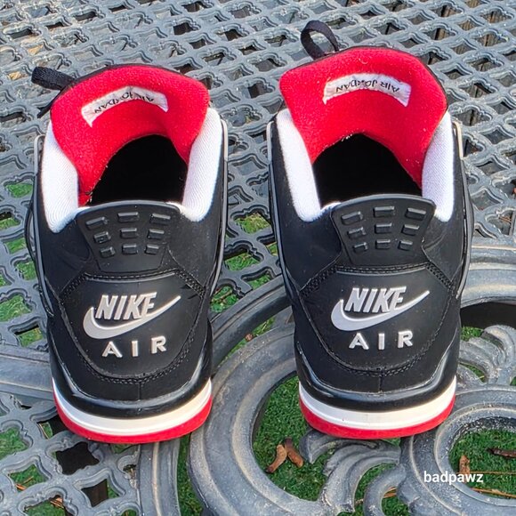 Men’s 12 Air Jordan 4 Retro OG 'Bred' 2019 - Picture 7 of 11